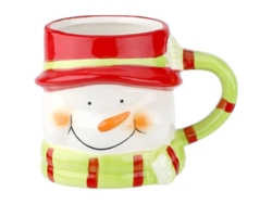 2026-taza De Navidad 2025 Con Diseño De Muñeco De Nieve En Cerámica Caliente Resistente 400ml