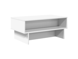 Mesa de centro/auxiliar blanca de 80 x 46 x 35 cm, madera tratada HARLANV1