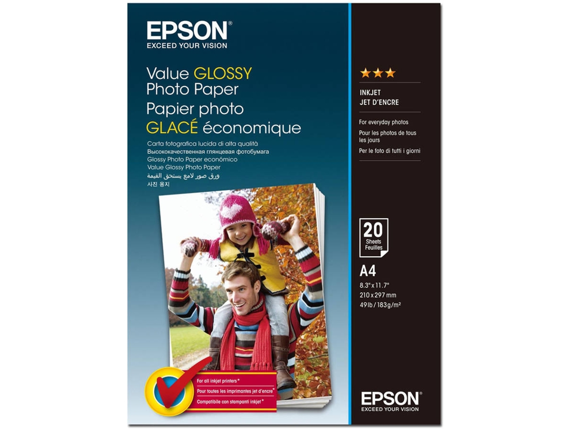 Papel Fotográfico EPSON Glossy - C13S400035