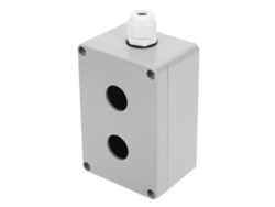 Caja De Control Metálica Para Exteriores Con Pulsador Y Tapa