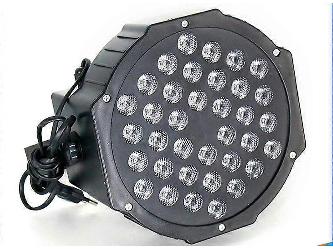Omni-foco De Luz De Escenario 36 Led 1w Rgb Multicolor 7 Modos Control Remoto Dmx Disco Iluminación Flexible