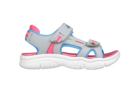 Sandalias de Niña SKECHERS Flex Splash Grey Multicolor (35)