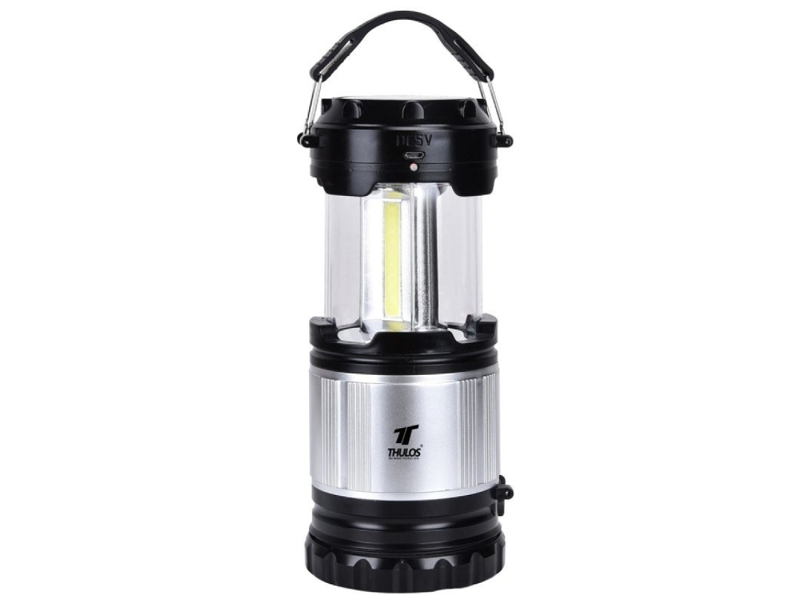 Luz de camping con función de banco de energía y carga solar Prepárese para sus aventuras al aire libre con esta linterna Thulos
