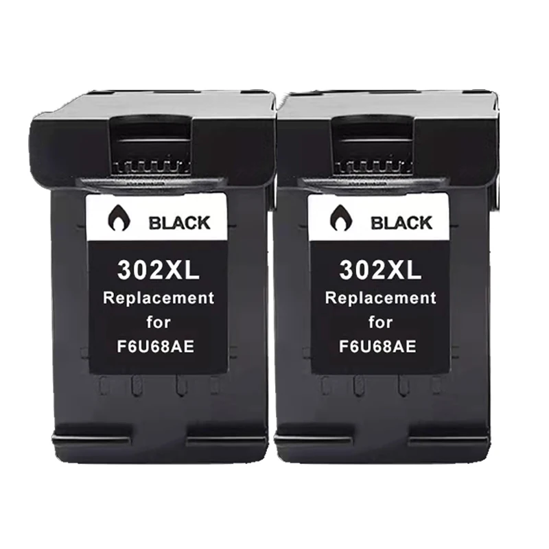 2 Cartuchos De Tinta Negra N.° 302xl Para Hp Deskjet 302 Xl 1110 1111 1112 Envy 4520 4521 4522 4523 4524 4526 4527 4528