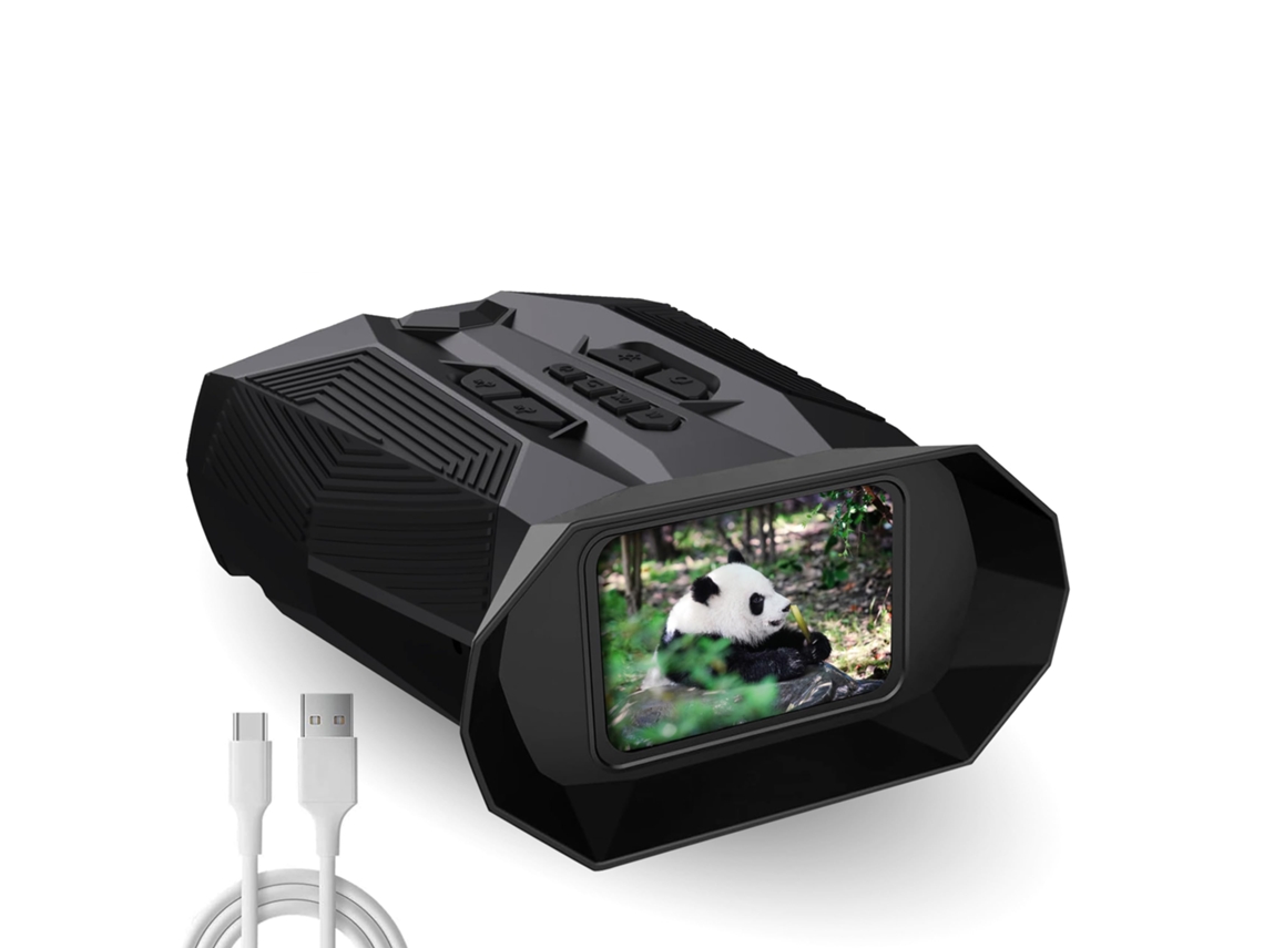 Gafas de visión nocturna digitales 4K, binoculares de visión nocturna por infrarrojos para adultos, pantalla grande de 3 pulgadas, zoom de 2 BISBISOUS