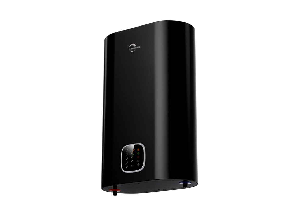 Termo Eléctrico Plano De Pared Multipositions Kimoro Negro Sannover 80 L