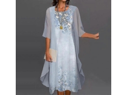 2026-vestido Boho Mujer Con Cardigan Estampado Floral Casual Conjunto De Dos Piezas S2024123014869