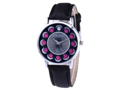 Reloj De Pulsera De Moda Unisex De Cuarzo Para Ocio Negro Zhoulianfa