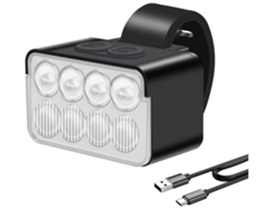 Faros delanteros para bicicleta para paseos nocturnos, linterna de luz brillante, carga USB, accesorios para ciclismo de montaña al aire libre, color negro, Jytgalx
