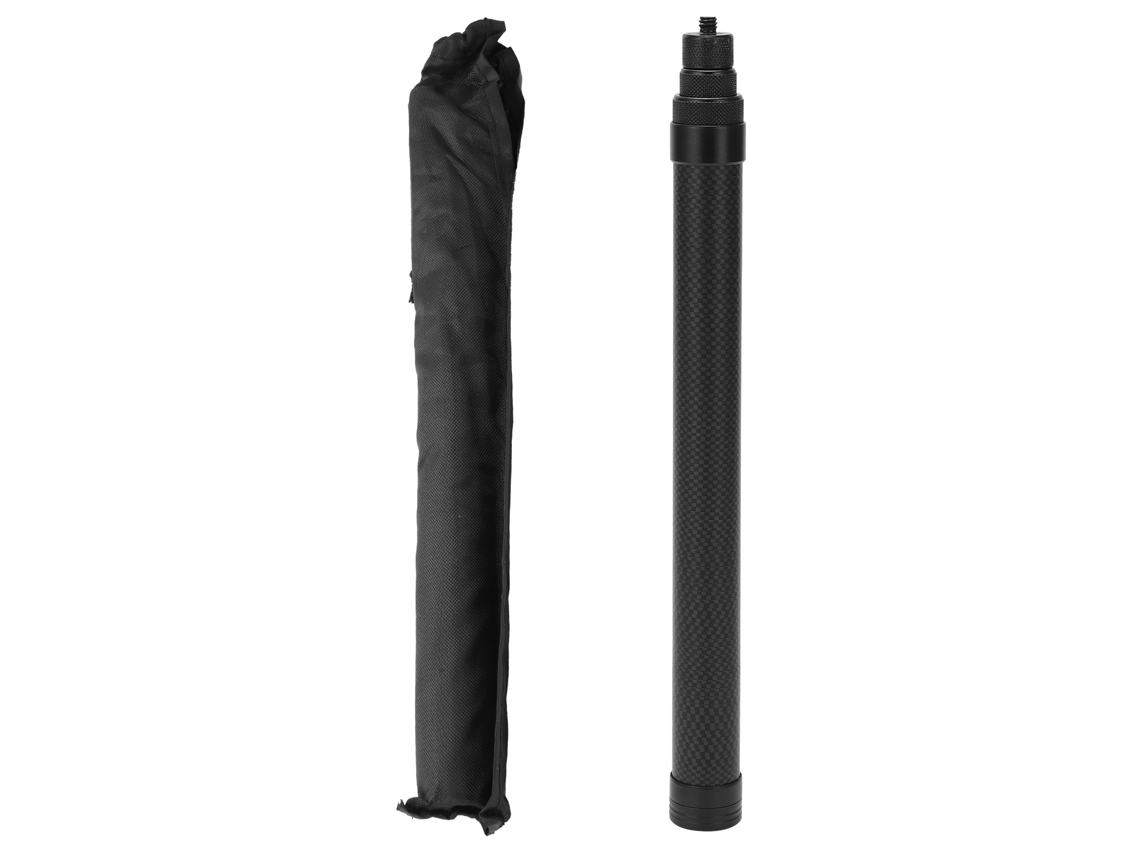 TRUYUETY Soporte Telesin 1,2 m de Fibra de Carbono Plegable para Cámara Deportiva Gopro Insta360