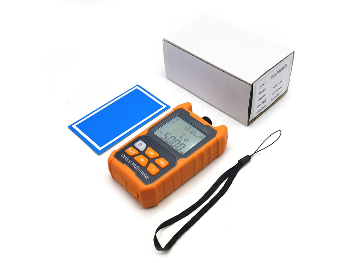 Medidor De Potencia Óptica Portátil -50-26 Dbm 800-1700 Nm Con Interfaces Fc, Sc Y St Para Fibra Óptica