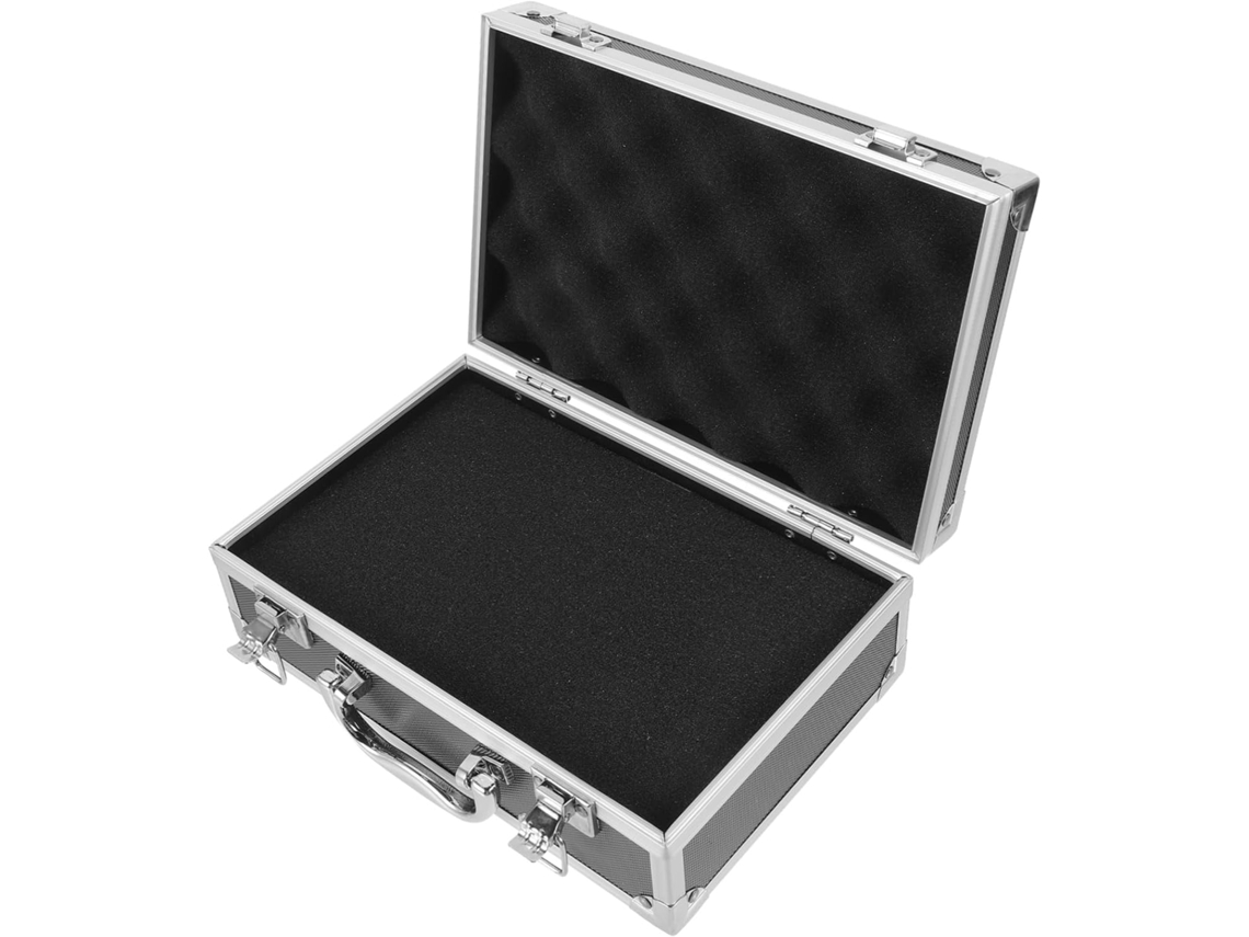 Caja de herramientas Slowmoose de aluminio, estuche rígido, para herramientas pequeñas.