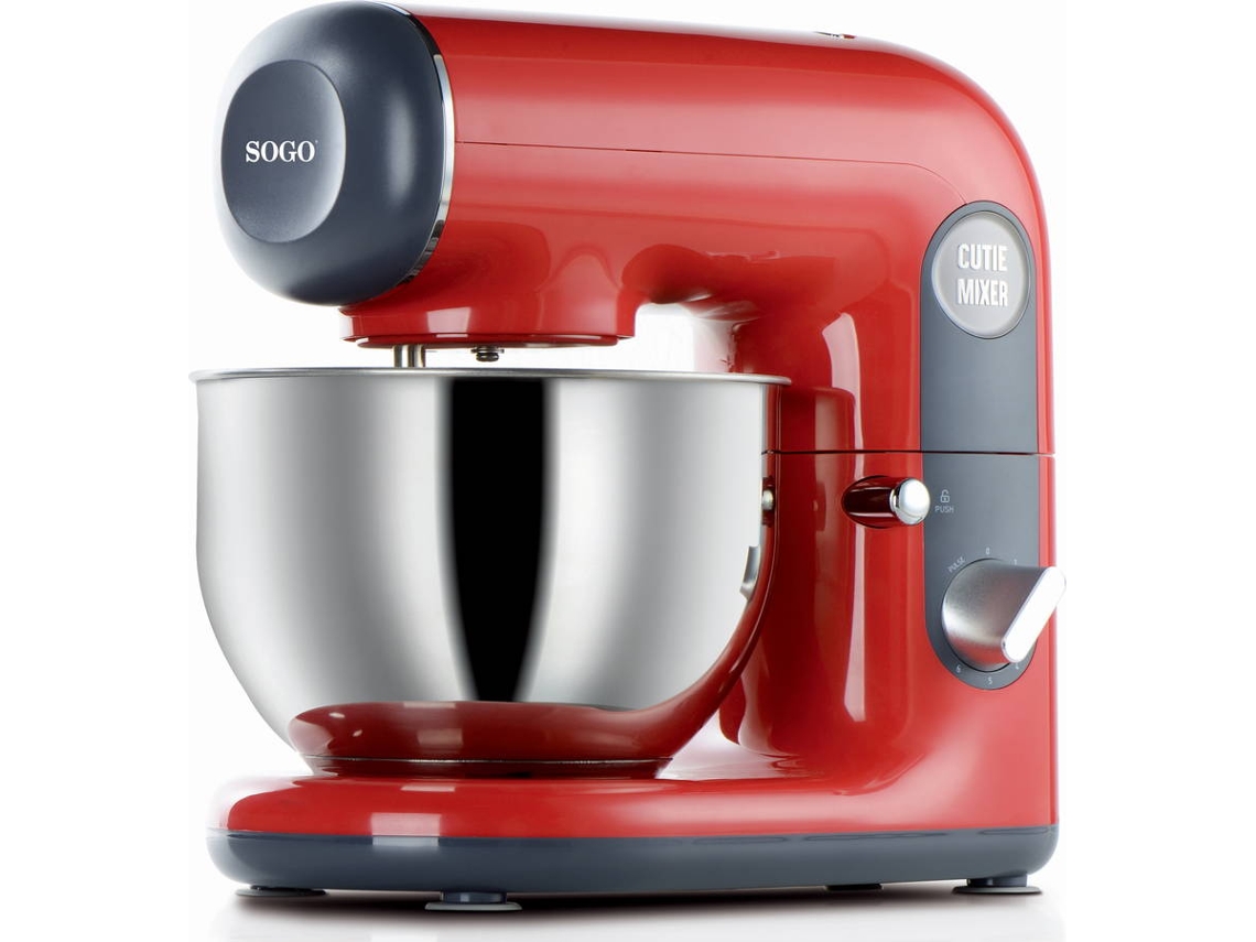 Batidora Amasadora con Bol SOGO BAT-SS-14510 (1000 W - Bol 5 L - Rojo)