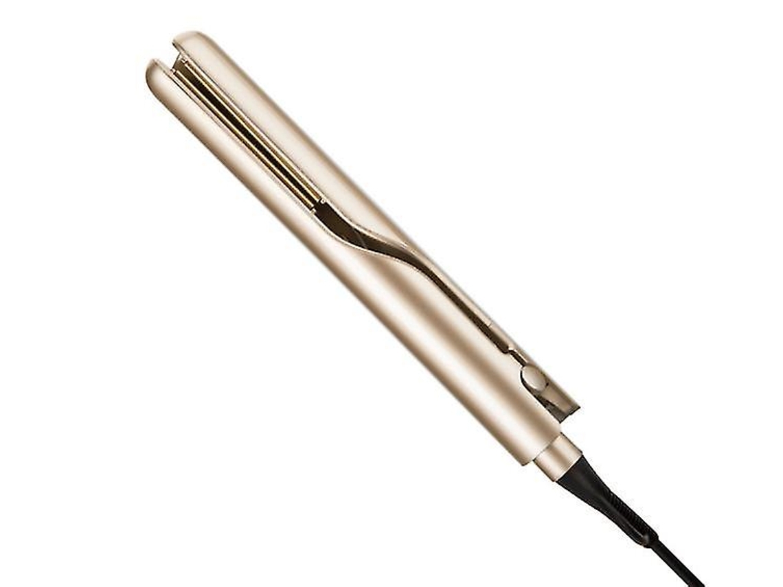 Plancha de pelo eléctrica profesional y rizador de pelo 2 en 1 Herramienta de peinado de cerámica para plancha plana YEMAESRE