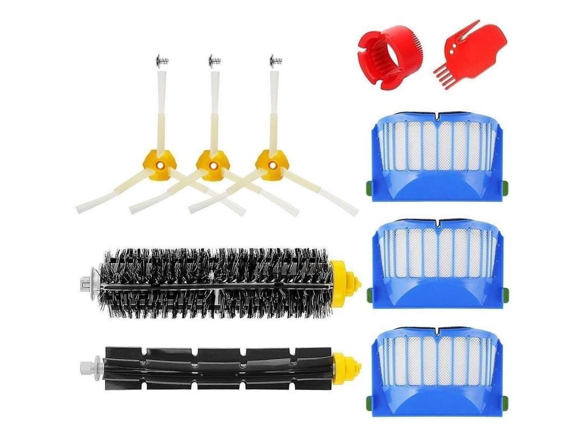2026-kit De Accesorios Para Roomba 600 Series - 10 Piezas: Cepillos Laterales, Filtros, Cepillo Cerda Y Herramientas De Limpieza