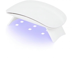 Mini lámpara UV para uñas de gel, 6 W, lámpara secadora portátil USB, con temporizador de 60 s, LED para esmalte, para principiantes, blanca GOKOCO