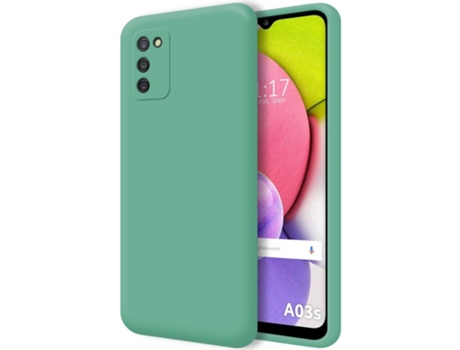 Carcasa Samsung Galaxy A03s TUMUNDOSMARTPHONE Silicona Líquida Verde