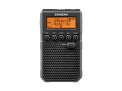 SANGEAN Dt-800 Negro Radio Digital Bolsillo Am Fm Con Rds Pantalla Lcd Batería Recargable