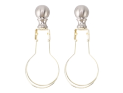 Rebe-2pcs Adaptador De Clip Para Lámpara Bombilla Porta Abatimiento De Metal Moderno Estilo Oro Para Sala Dormitorio