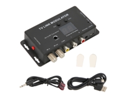 Modulador Tv Link Tm70rg Suporta Pal/ntsc Ajuste De Ganho Conversor Av Para Rf Uhf Doméstico Multifuncional