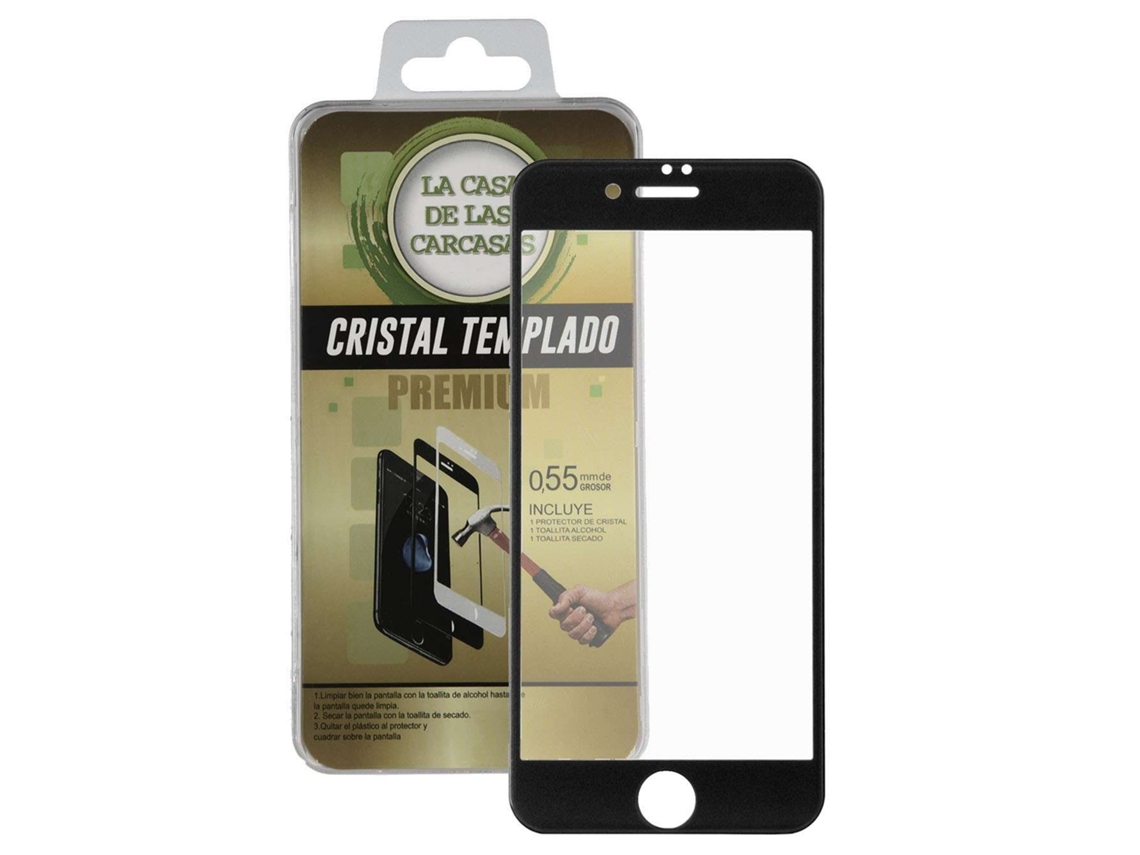 Cristal Templado Completo Negro Para Iphone 8