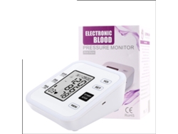 Monitor de presión arterial de brazo blanco sin instrucciones de voz