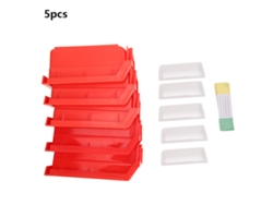 Caja Organizadora De Herramientas De Pared De 5 Piezas Para Tornillos Y Tuercas, Ideal Para Taller O Garaje (110x105x50 Mm).