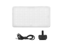Luz LED RGB ajustable, luz de vídeo portátil, mini lámpara de fotografía para cámara DSLR