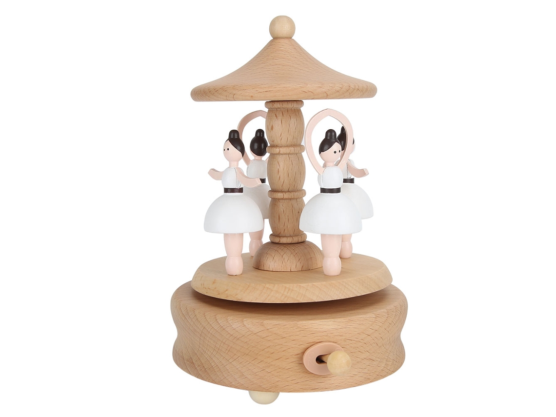 Caja musical giratoria para niñas, decoración danzante, regalo