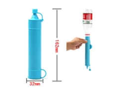 Mini filtro portátil para exteriores con pajita Filtro de agua personal ELKUAIE