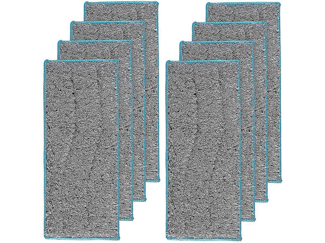 Almohadillas de limpieza húmedas lavables y reutilizables para Irobot M6 (paquete de 8)