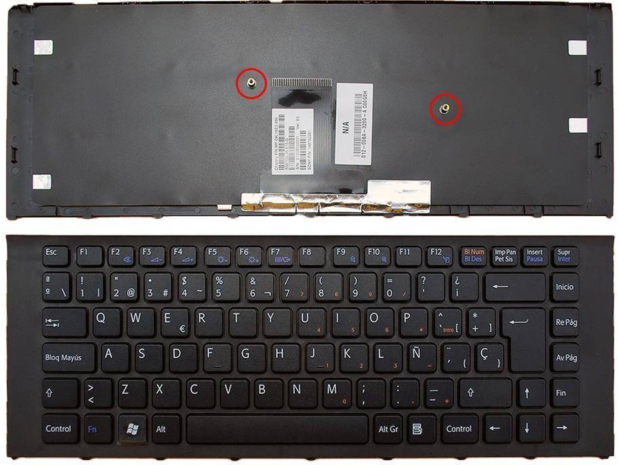 Teclado para Portátil Sony VPC-Ea Negro