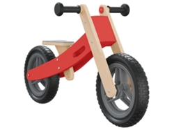 Bicicleta sin pedales VIDAXL para niños rojo