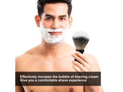 Pincel De Barbear Para Homens Escova De Barbear Profissional Barberia Ferramenta De Grooming Facial