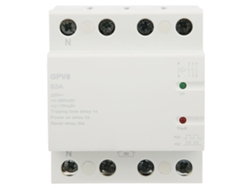 Protector De Voltaje Gpv8‑4p‑d Contra Sobrecargas 220v 63a Con Luz Led Dispositivo Protector