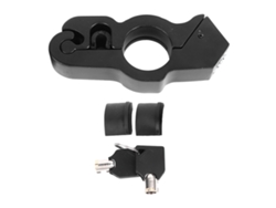 Candado Antirrobo Universal Para Manillares De Motocicletas Y Bicicletas Eléctricas Con Correa De Aleación Negra.