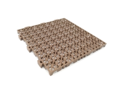 Pack Ahorro 24 Losetas Pvc Reforzado 33x33x2cm (≈2,6m² - Marrón) - Piscinas, Garajes, Talleres, Zonas Húmedas, Paso De Vehículos, Lavaderos De Coches
