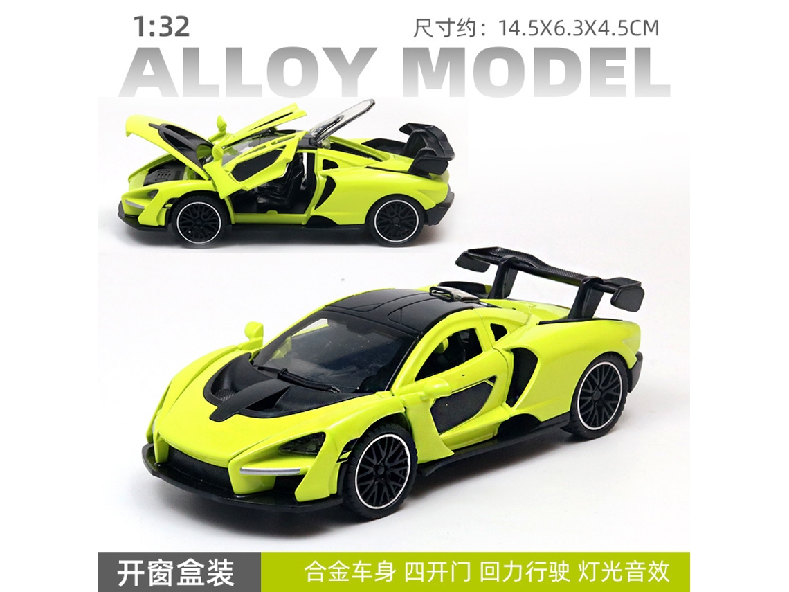 Coche De Juguete A Escala 1/32, Fabricado En Metal Fundido A Presión, Con Puertas Que Se Abren, Luces Y Música. Un Coche De Juguete Para Niños.