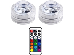 Luz LED sumergible, luces LED subacuáticas con control remoto PRIME KANG (juego de 2)