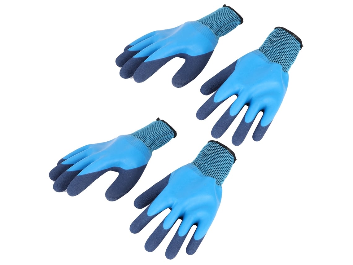 Guantes De Protección Para Jardinería Y Agricultura, Impermeables, Antideslizantes, De Látex, 2 Pares.