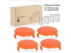Juego De Tapas Para Carretes H4b 100-p Para Repuestos Black Decker Con Tapa K8d De 4 Pulgadas + Resorte De 4 Pulgadas