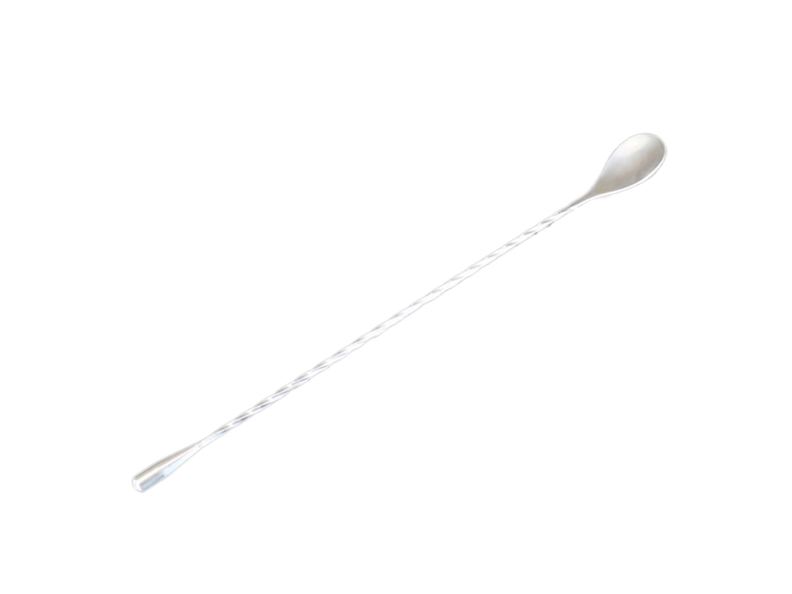 Cucharas mezcladoras de acero inoxidable con mango largo en forma de lágrima para café, vino y bebidas