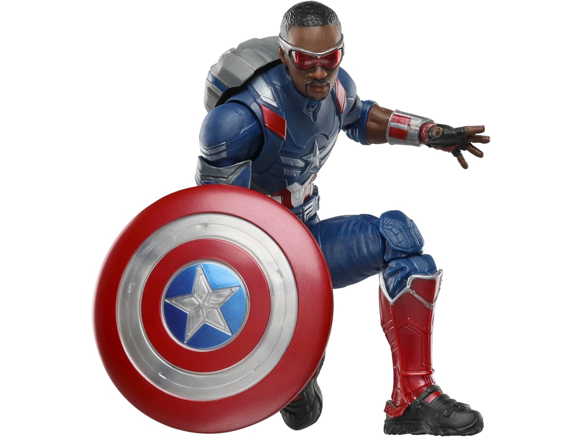 Figura Capitán América Legends Series Capitán América Un Mundo Feliz Marvel 15 Cm Hasbro