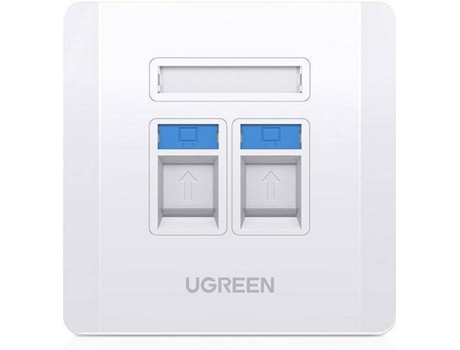 Toma de Red UGREEN Wall Socket (2 x RJ45)