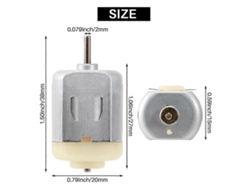 Motor Elétrico Mini De 1,5v - 3v Dc, 18000 Rpm, Hobby De Brinquedo Diy