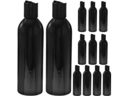 Nuobesty Paquete De 12 Botellas De Plástico Vacías Con Tapa A Presión - Ideales Para Lociones
