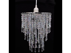 Candelabro Luminaria Colgante de Cristal Tradicional 22,5 x 30,5 cm