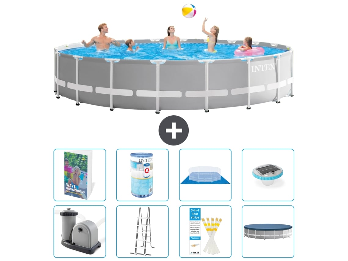 Intex Piscina Prism Frame Redonda - 610x132 Cm - 9-peças S622