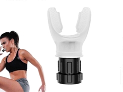 1 unidad de dispositivo portátil blanco para entrenamiento de respiración pulmonar, dispositivo para músculos respiratorios, GOKOCO