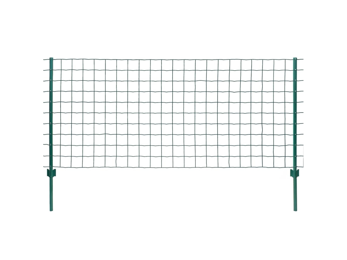 Valla de tela metálica VIDAXL Verde Acero (20x1,2m)